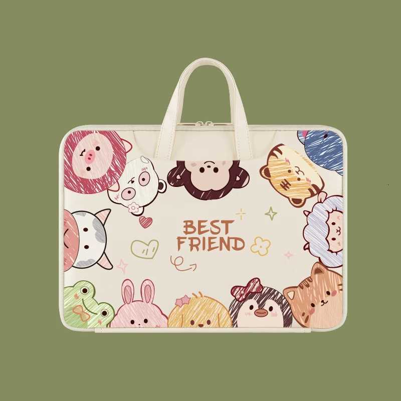 Cartoon notebook laptop bag suitable for MacBook 13 inch SamsungDell 14 inch HP 156inch shockabsorbing storage bagW251015