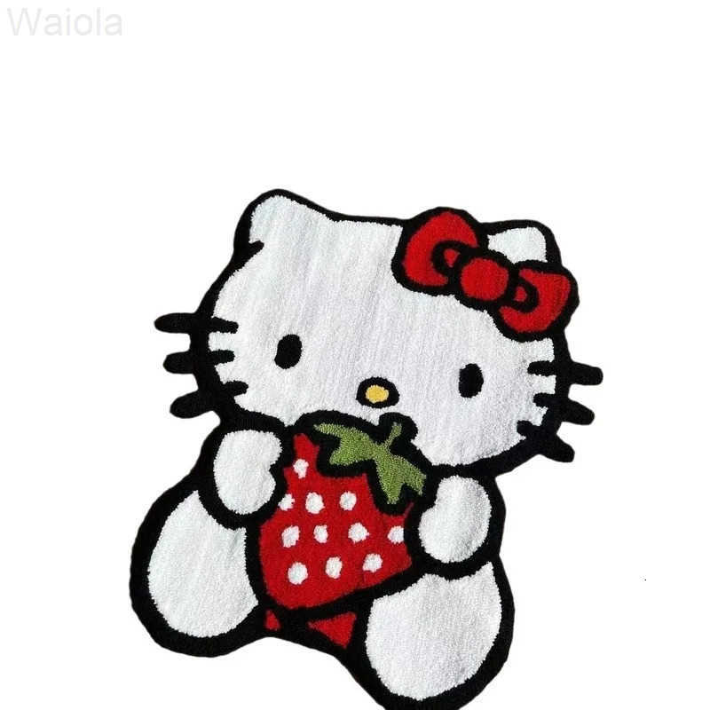 Sanrio Hot Cute Hello Kitty Carpet Absorbent And Dirt Resistant The Bathroom Bedroom And Bedside Plush NonSlip Mat High Quality L251016