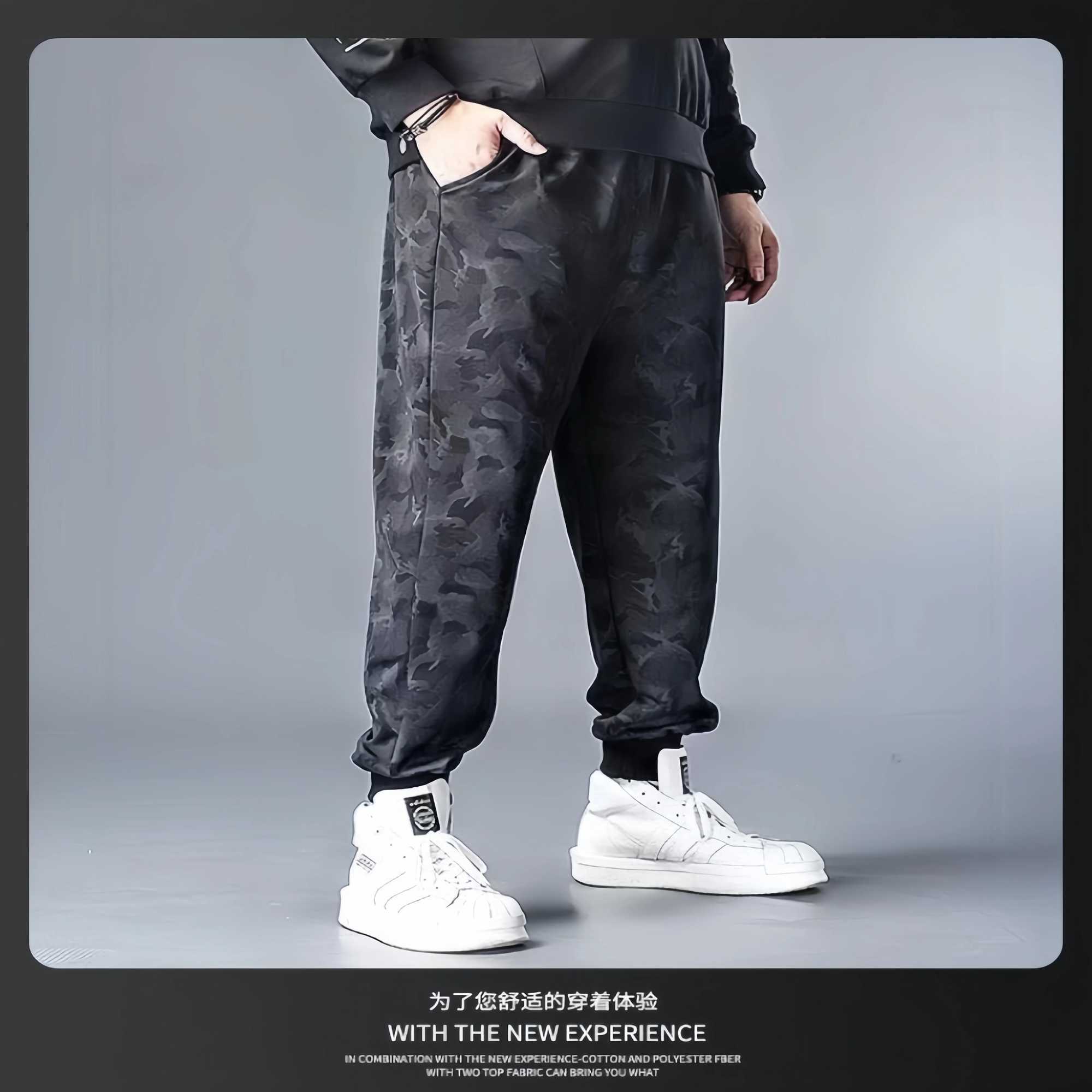 Summer Camouflage Mens Loosefit Harajuku Pants Breathable Straightleg Casual Sports Trousers For Work J251203