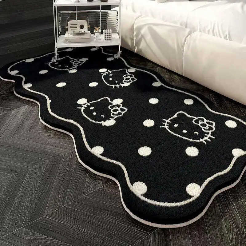Sanrio Hot Hello Kitty Carpet Doormat Foot Mat Living Room Bedroom Bedside Household Decoration Kawaii Anime Cartoon New Style L251016