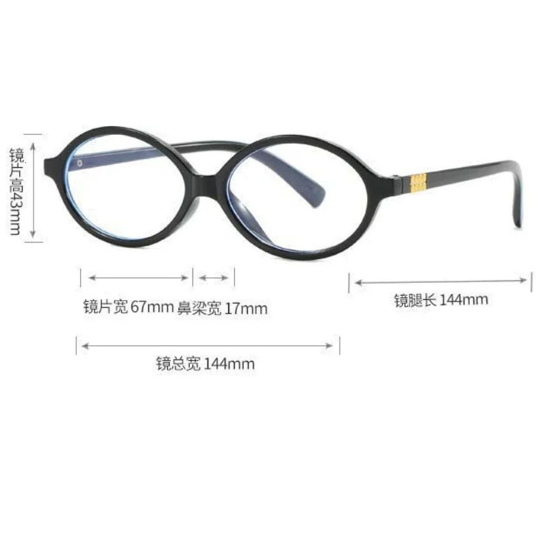 Vintage Oval Frame Myopia Glasses for Women Men Anti Blue Light Near Sight Eyeglasses KoreanStyle Unisex Fashionable Eyewear 251014