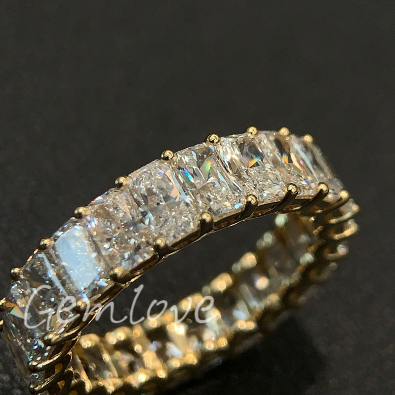 moissanite ring Mens Diamond Engagement Ring 18K Gold Lab Grown VVS Wedding Band Iced Out Hip Hop Jewelry Custom Luxury Ring