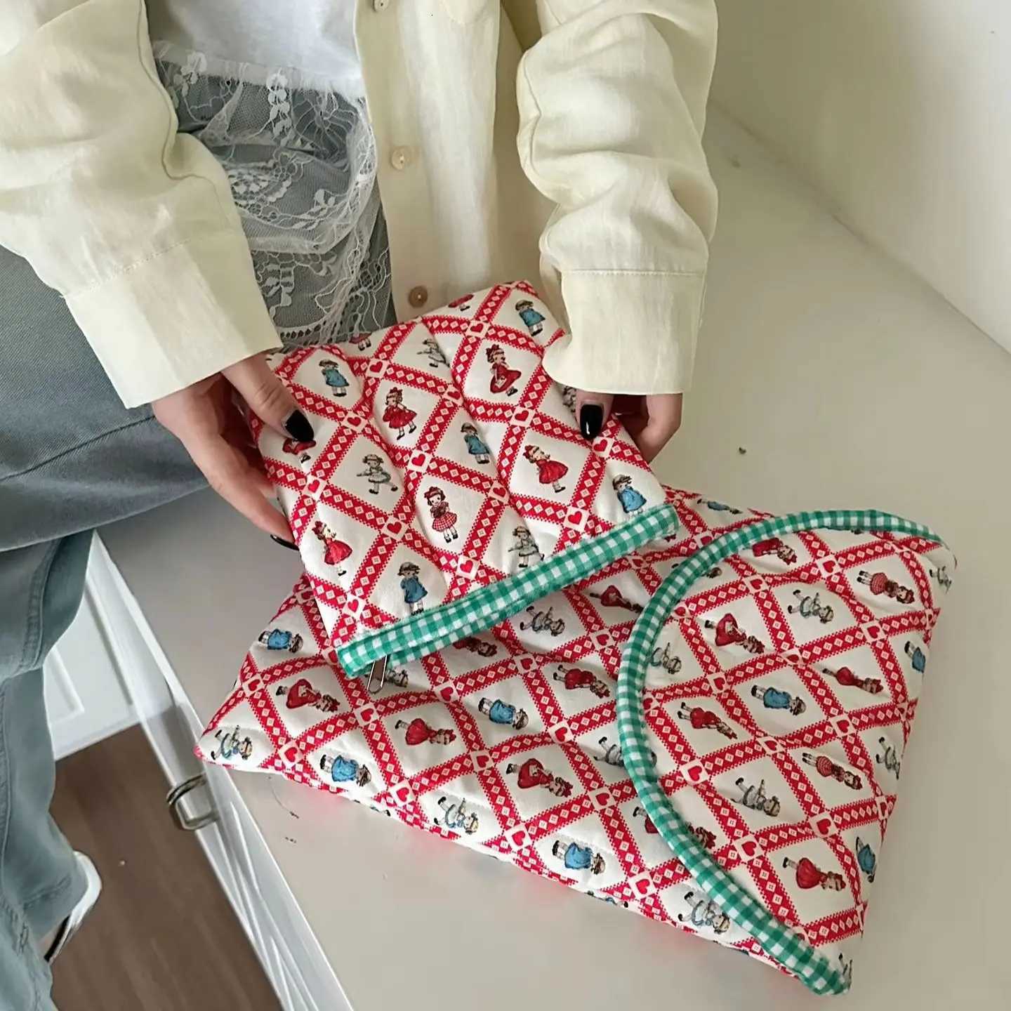 Korean version Laptop Sleeve For Ipad9711 Macbook Air Pro 133 14 15 Dell Samsung LG 156 16 Inch Tablet Notebook PouchW251015