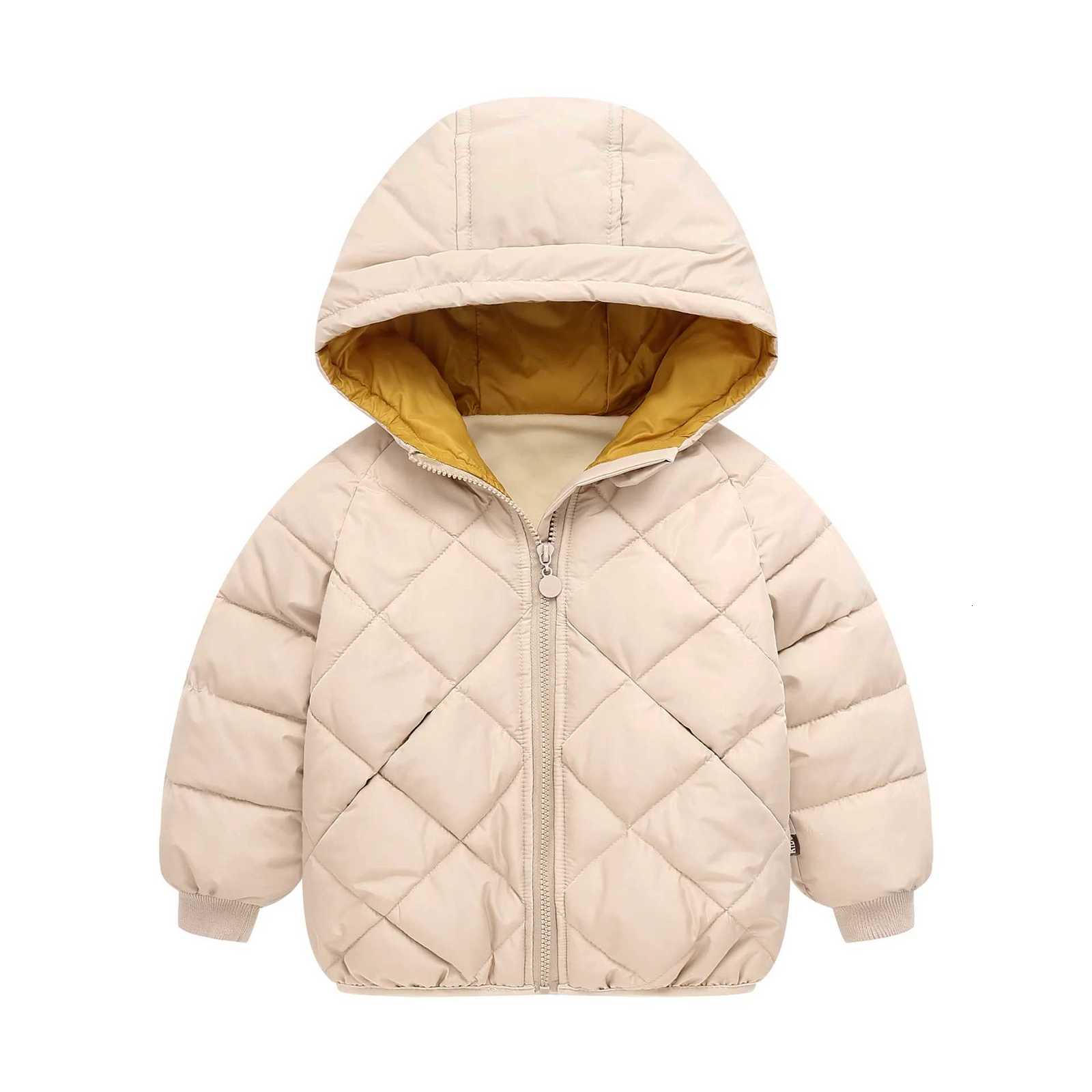 2025 autumn and winter new glossy cloth childrens clothing medium and older childrens down cotton clothing thickened short jacT251016