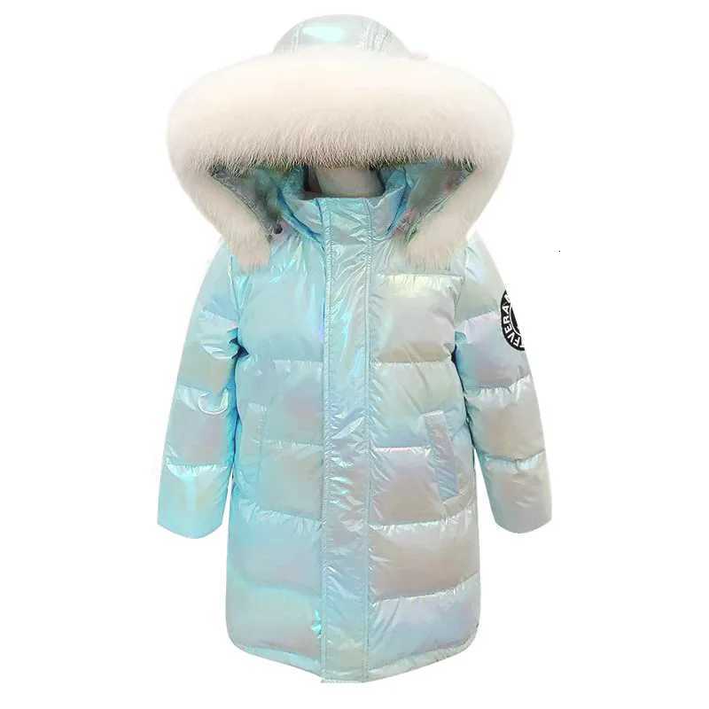 Winter Girls Boys Down Coats Fashion Children Jackets MediumLong Outerwear 85 Duck Down Parkas Size 110170cmT251016