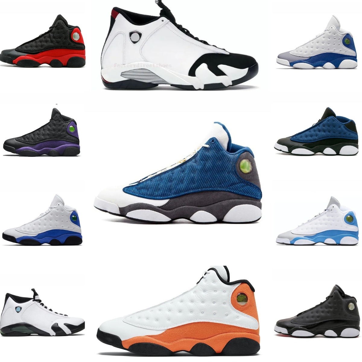 Jump Mens J13 Sports Basketball Shoes Trainers 13s 14 14S Bred Chicago Black Flint University French Brave Blue Wheat Designer Laney Light Ginger Gym Toro Sneakers V6