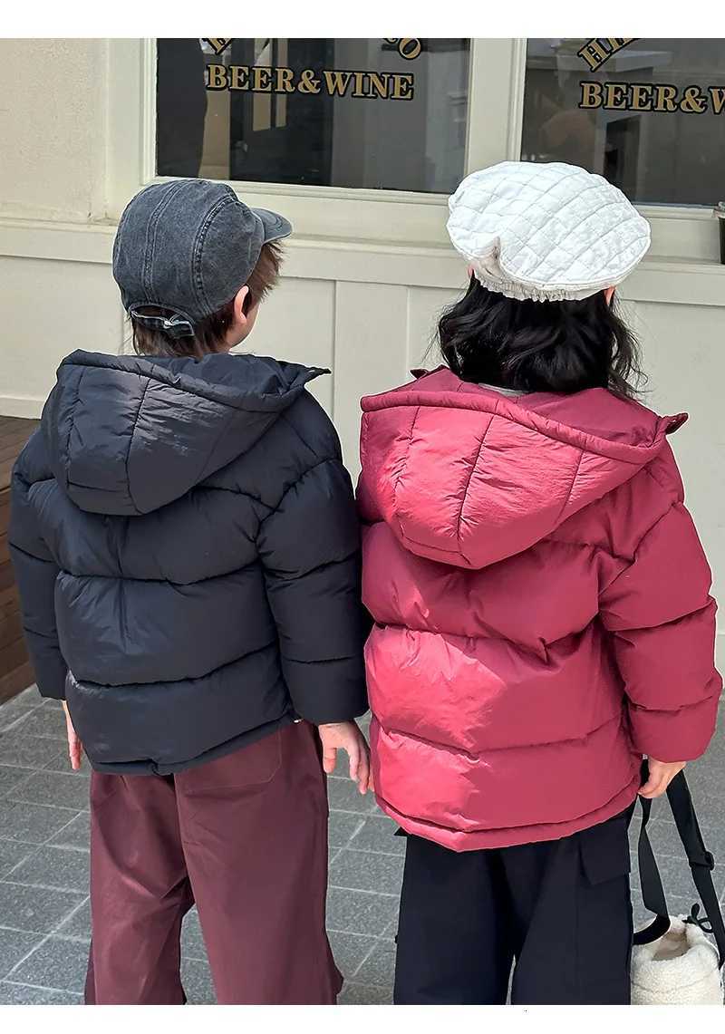 Childrens cotton clothing short down cotton jacket winter 2024 new childrens jacket thickened Zhongda children 310 years oldT251016