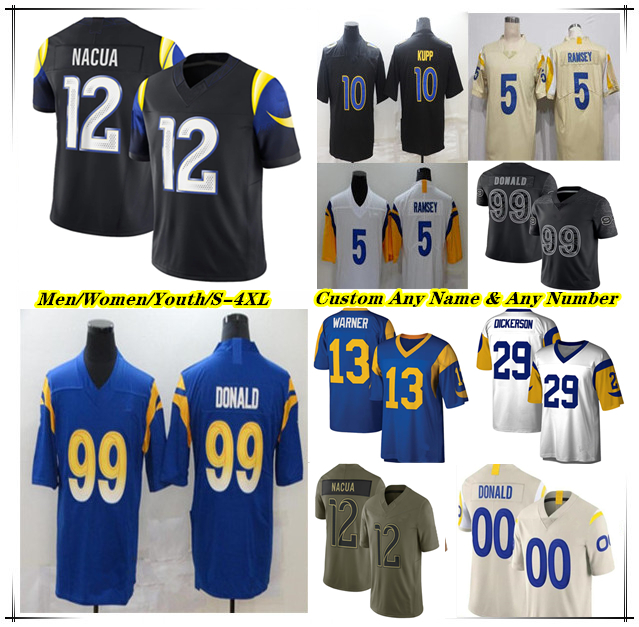 American Football Jerseys Matthew Stafford Kyren Williams Blake Corum Puka Nacua Davante Adams Tutu Atwell Tyler Higbee Whittington Byron Young Nate Landman Verse