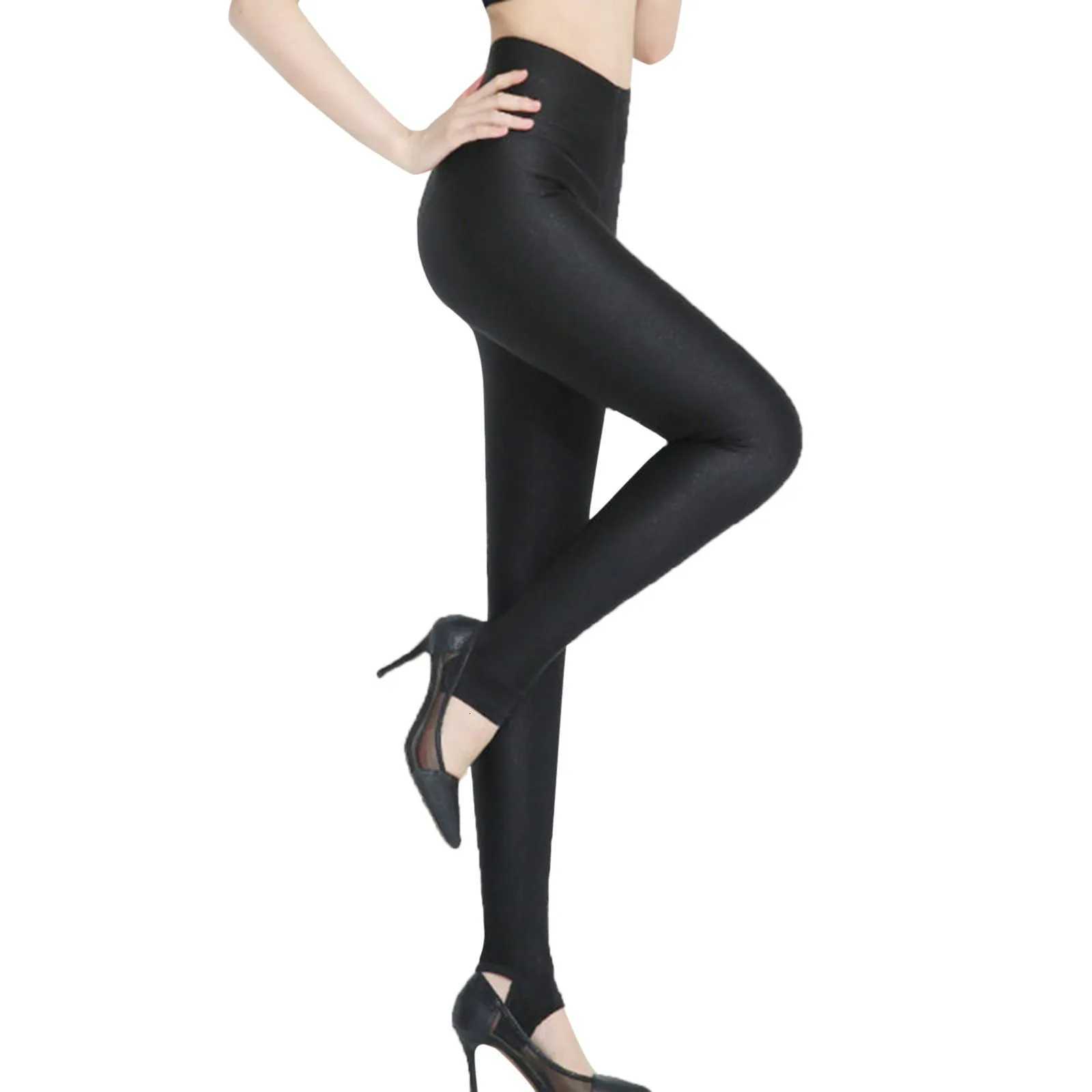Plus Size 4XL Warm Imitation Leather Leggings Women Pantalones High Waist Thermal Pants Winter Silk Fleece Trousers JeggingsT251016