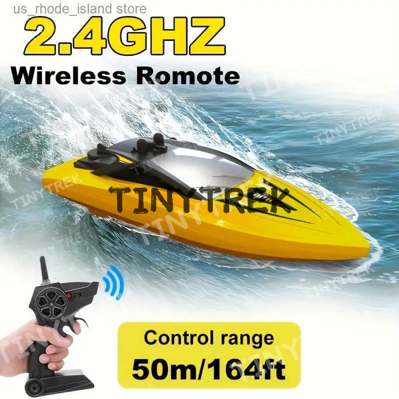 H116 2.4Ghz RC Aquatic Toys Waterproof High Speed Electric Remote Control Racing Boat Speedboat For Boys Kids Birthday Dwe76 Gift L250822