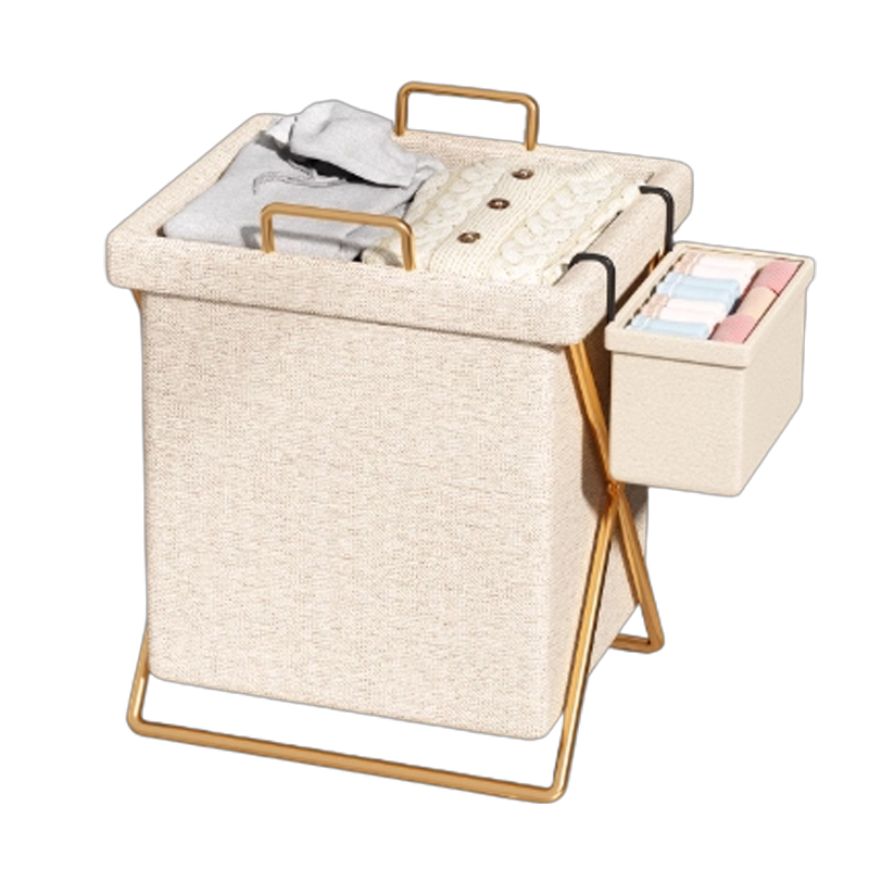 Foldable dirty clothes basket home fabric with lid dirty clothes storage basket laundry basket bathroom basket artifact