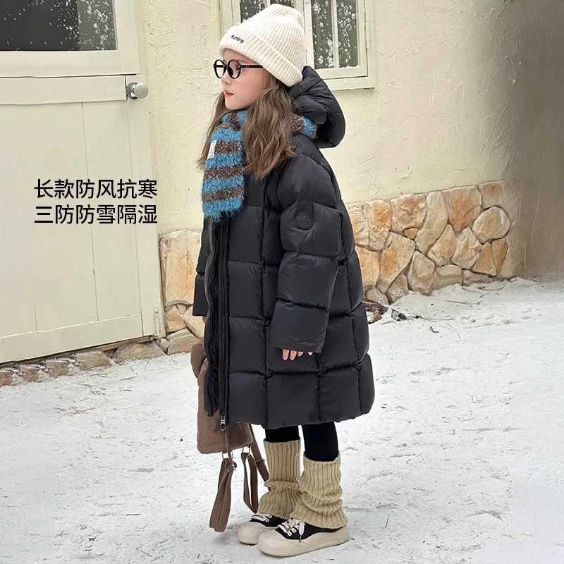Girls Down Coat Winter Western Style Fashion Childrens Autumn Clothing 90 White Thermal Duck DownT251016