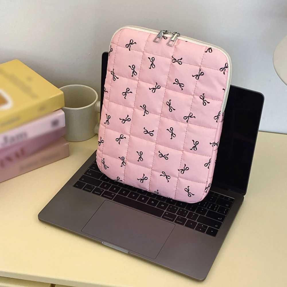 Bow Floral Laptop Sleeve Protective Shockproof Cover Laptop Bag for Men Women Computer BagW251015