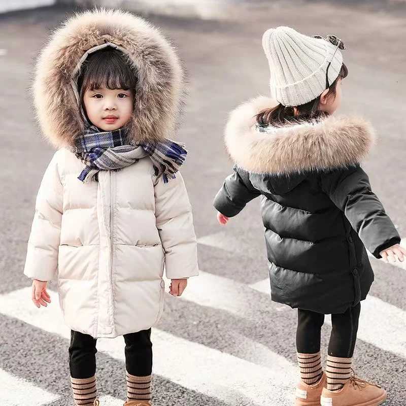 New Winter Down Thick Warm Jacket Girls Waterproof Hooded Coat Children Outerwear Clothing Teenage Kids Parka Snowsuit 2025T251016