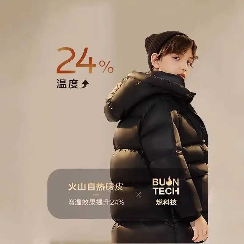 Childrens Parkas Boys Winter Warm Coats Teen Fashion Hooded Jackets Thicken Kids Winter Outdoor Coat Baby Parka NewT251016