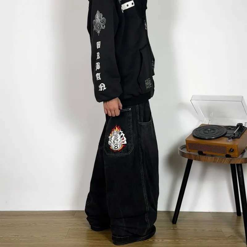 Y2K men Jeans Goth Printed graphic high quality Baggy jeans fashion Hip Hop streetwear men women Harajuku Casual wide leg jeans J251016