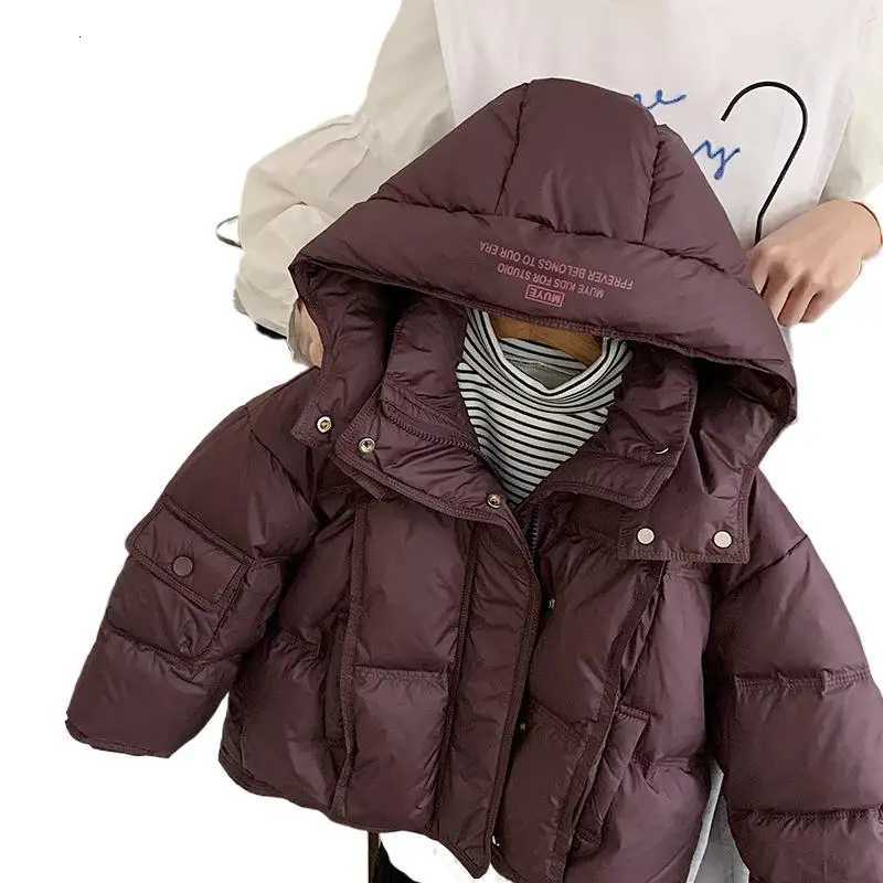 Childrens Down Jacket Winter New Thickened Boys AllMatch Casual Hooded CoatT251016