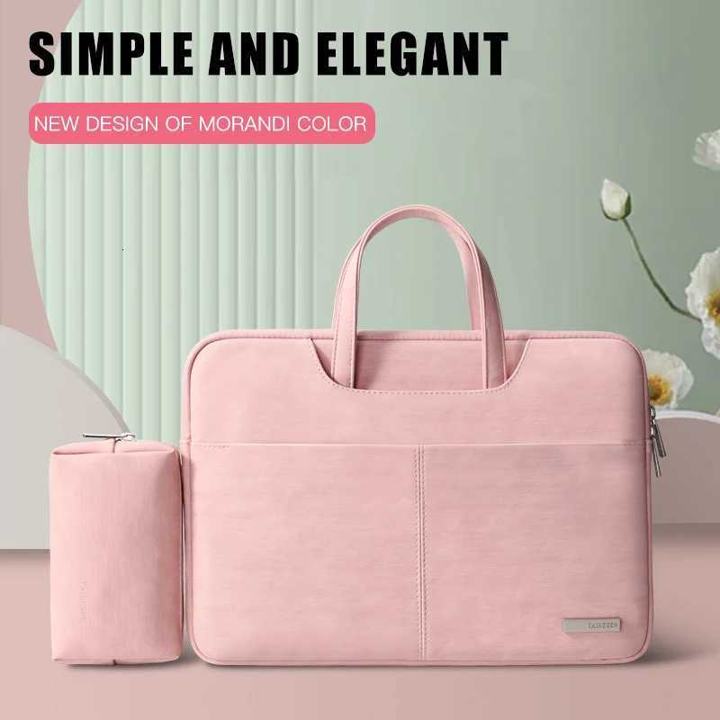 PU Leather women Laptop Bag Notebook Case Carrying Briefcase for Macbook Air 133 14 156 inch men Handbags shoulder sleeve BagW251015