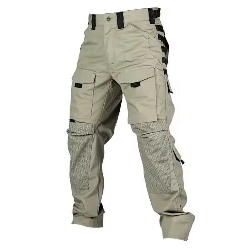 New Men Tactical Pants Quick Drying MultiPocket Cargo Pants Casual Tactical Trousers WearResistant Work Traning Pant Loose J251203