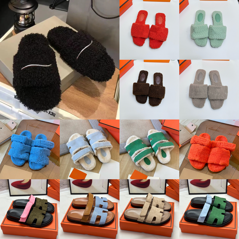 Luxury Sandals Fur Winter Fluffy Furry Slides Designer men women Slippers Ladies Wool Warm Letters Sandals Comfortable Girl Flip Flop Slipper Fur boots 35-45 tops111