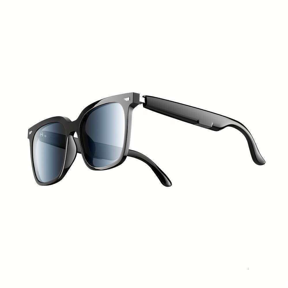 CHABAIDAO Yj01 Smart Glasses, AI With Speaker, Featuring Built-In Open-Ear Dual Stereo Microphone And Speakers Voice Control, Unisex Grey Lens Glasses
