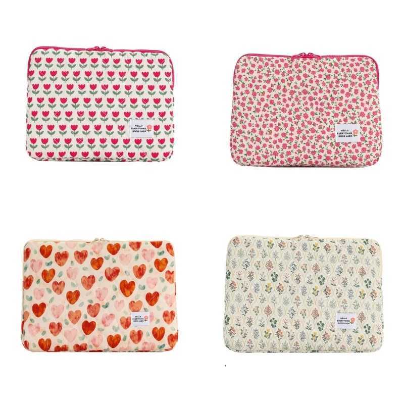 Design Fashionable Laptop Sleeve with Floral Print Versatile Laptop Case for StudentsW251015