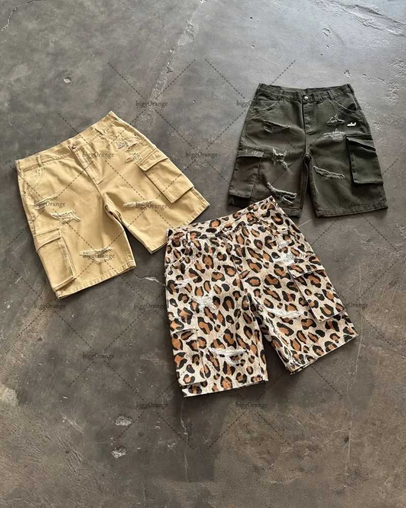 American Summer New Multipocket Work Shorts Men Street Hiphop Harajuku Y2K Fashion Casual Retro Loose Pinch Pants Women J251016