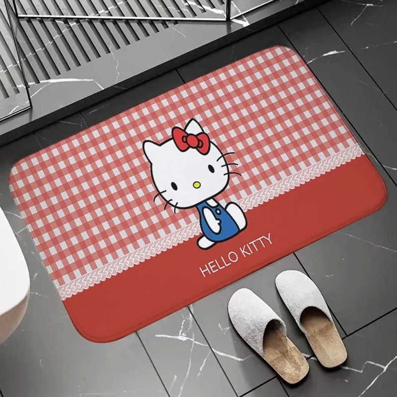 Sanrio Kawaii Hello Kitty Bathroom Floor Mat Kitchen Bedroom Home Decor Rug Stylish Sofa Soft Floor Mat Coffee Table Mats Gift L251016