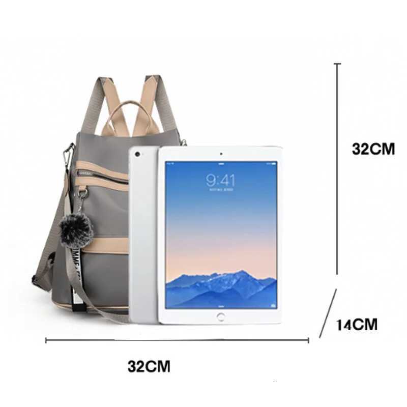 3 In 1 High Quality Antitheft Backpack Women Waterproof Oxford Shoulder Bags School Bags for Teenager Girls Rucksack Travel BagT251016