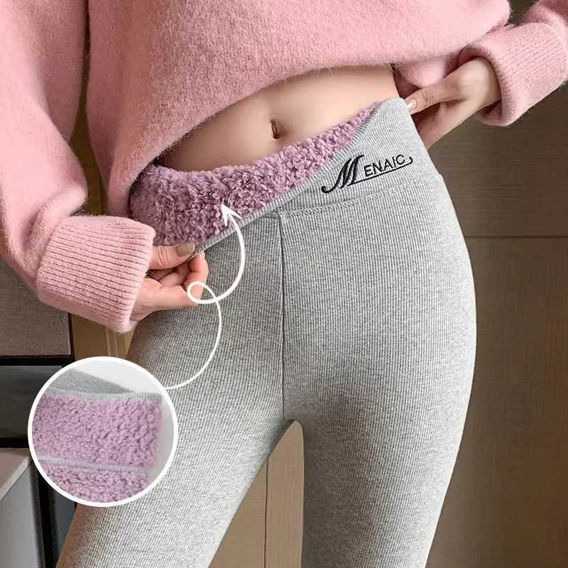 2025 Winter Womens Pants Warm Leggings High Waist Leggings Women Solid Comfortable Thick Bottom Stretchy Leggin Female ClothingT251016
