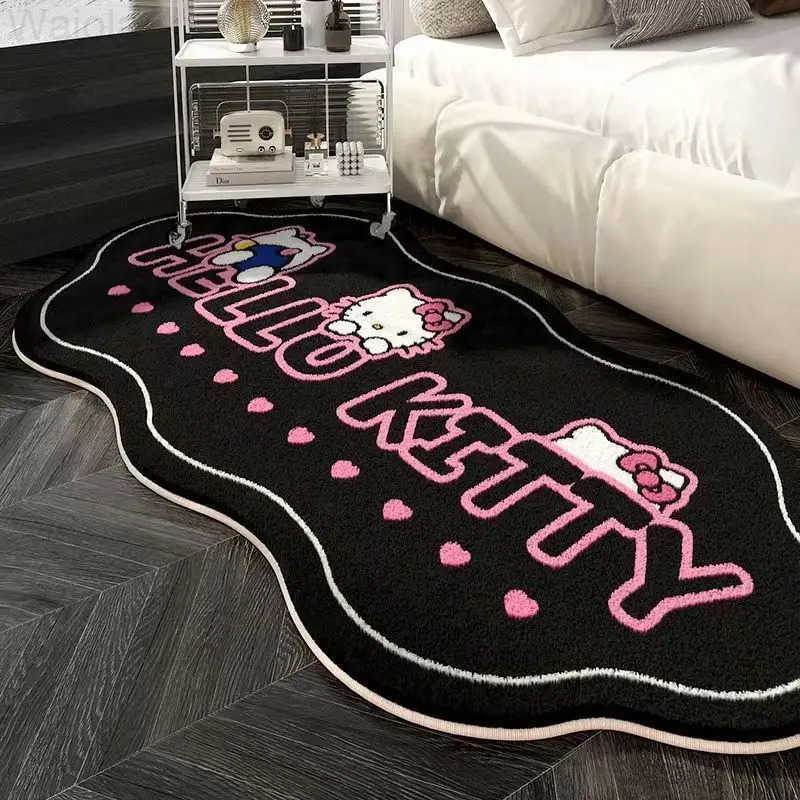 Sanrio Hot Hello Kitty Carpet Foot Mat Bedroom Floor Mat 12050Cm Room Bedroom Living Room Decoration Household Kawaii Anime New L2510161