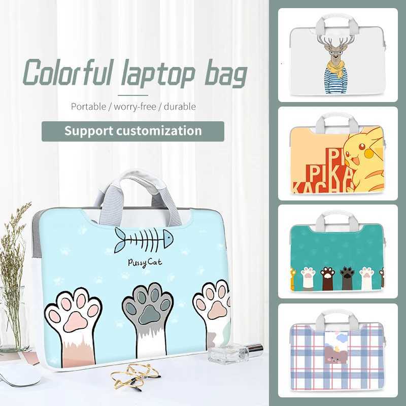 Laptop Bag Laptop Case Multi Size 12 13 14 15 17 inch Cartoon Bag Computer Waterproof Hand Bag for MacbookHPLenovo AcerAsusW251015