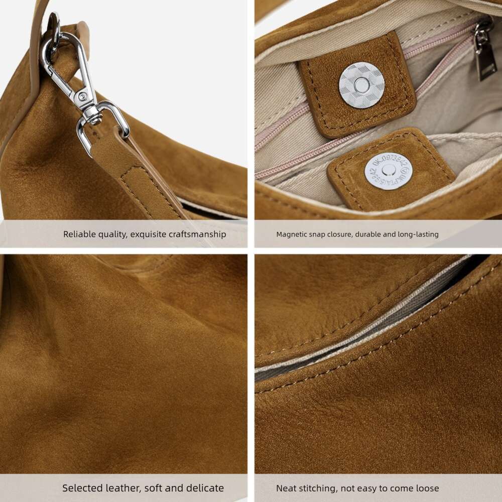 Luxury bag Autumn Winter New High Glossy Matte Cowhide Shoulder Lunch Box Crossbody Genuine Leather Women s Handbag Small Tote Bag