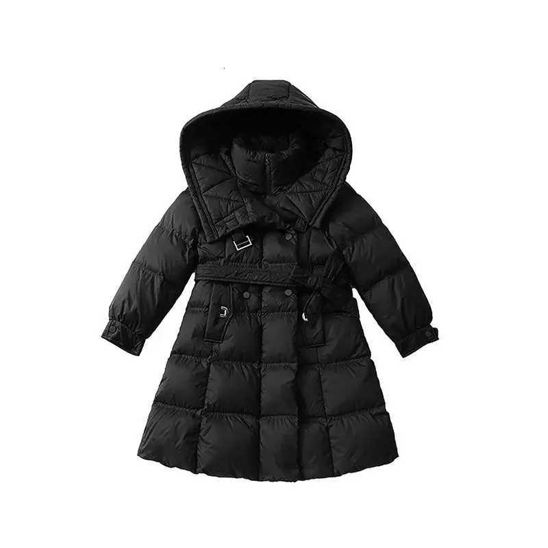 Kids Down Long Outerwear Winter Autumn Teen Cotton Clothes Boys Waterproof Velvet Thicken Warm Thick Girls Outerwear Coat A56T251016