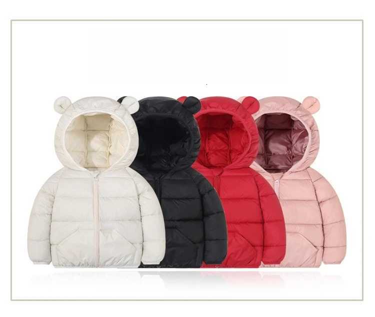 Down Coats Hooded Jackets Parkas Outerwear Outfit Fashion Simple Kids Clothing Children Cotton Child Boys Girls Warm WinterT251016