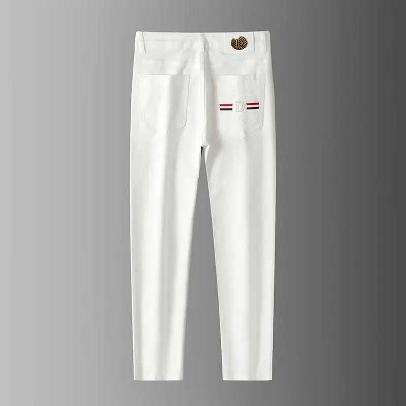 New Korean Version Soft Comfortable Jeans Autumn Winter Mens Stretch Slim Fit Jeans Fashion Casual Cotton Business Denim Pants J251016