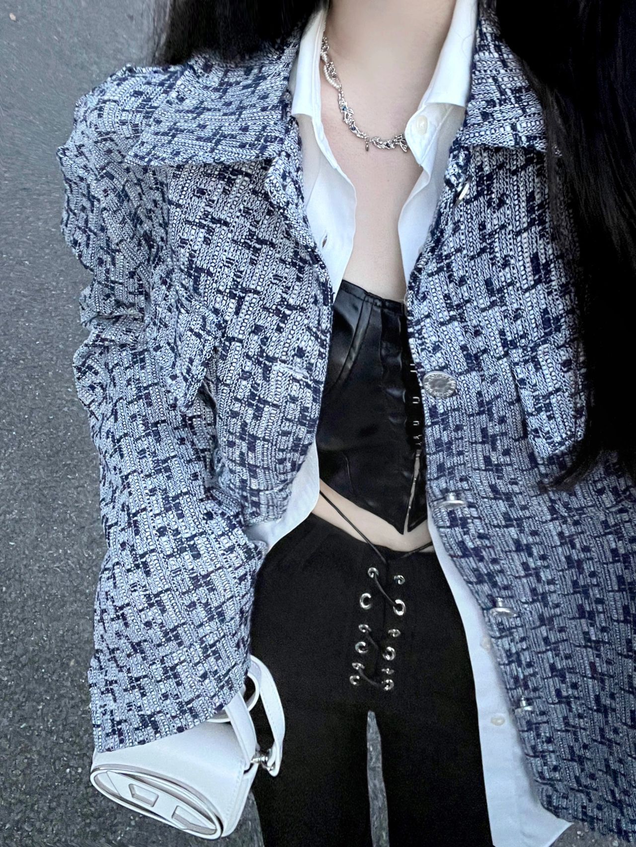 2025 Autumn/Winter New Top Checkered Women's Designer Jacket Autumn Design Niche Korean Edition Loose Multi design functional Young Fashion Winte