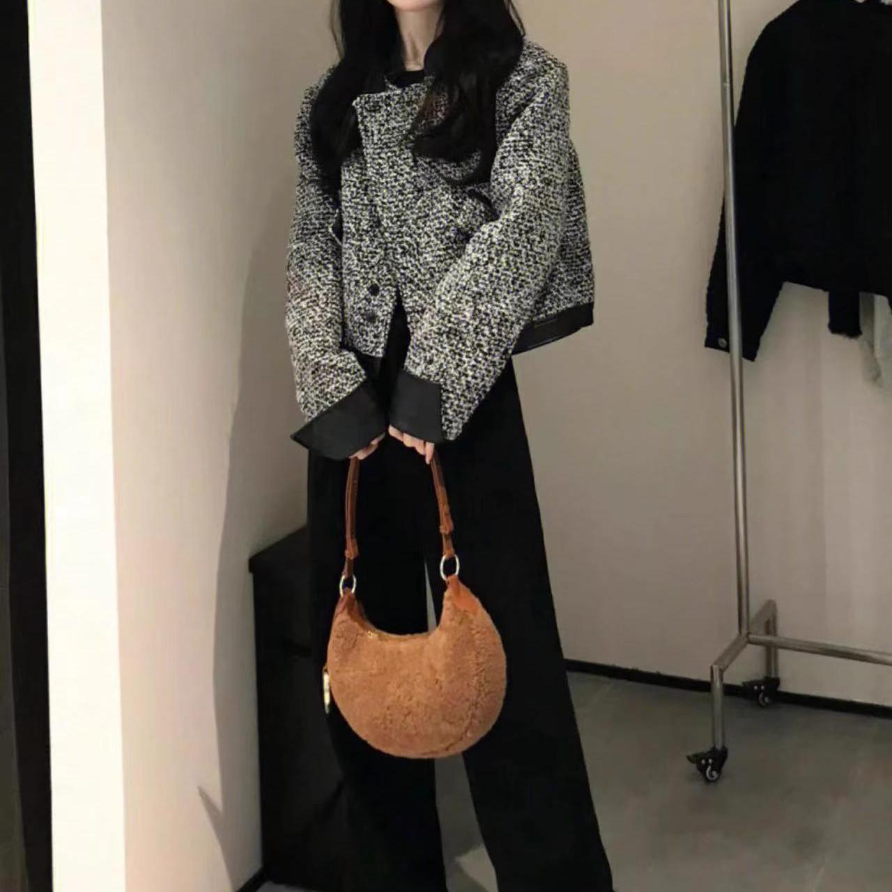 Autumn design and Winter New Top Luxury Plus Size Fat MM Designer Jacket Floral Jacket Women's Autumn and Winter Retro Design Loose Multi functio