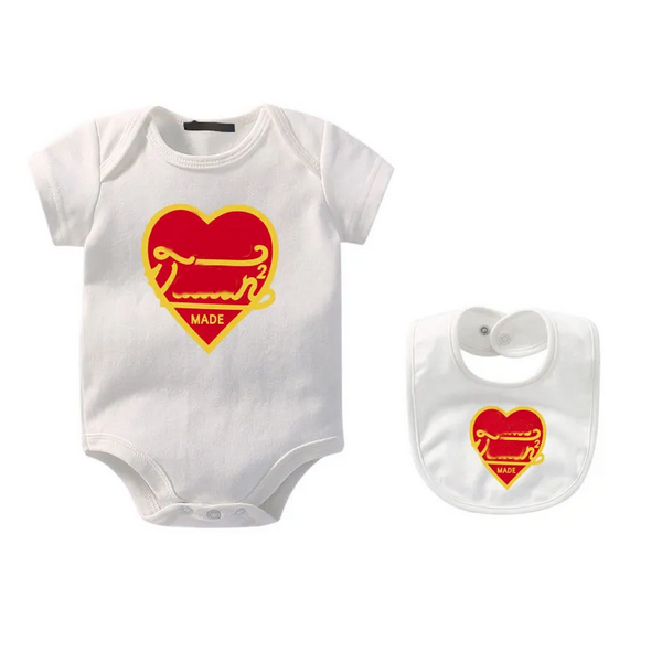 classic brand new born babys Rompers Childrens two-piece set Onesies Bodysuit kids Short sleeve 100% Cotton clothes Newborn Baby Jumpsuit V09XXXJFL