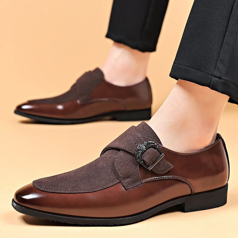 Classic Men Pu Leather Shoes Men Business Dress Shoes Wedding Party Man SlipOn Casual Shoes Loafers Plus3848 251013