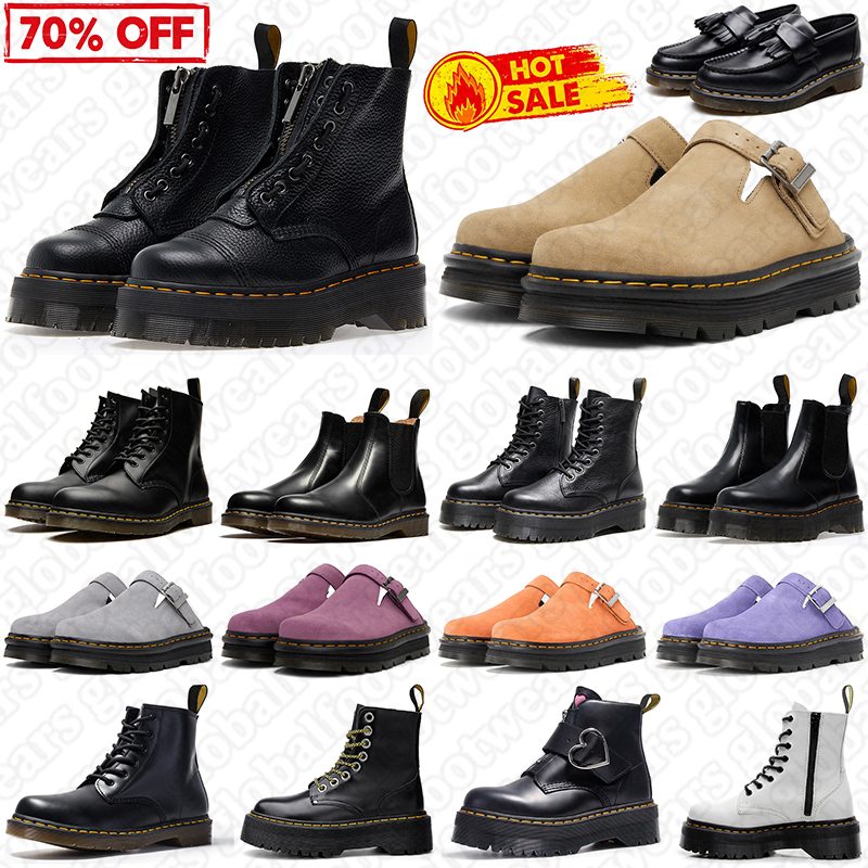 Free shipping designer boots for men women platform shoes leather mules rain winter snow ankle booties mens womens outdoor boot dr martine boots