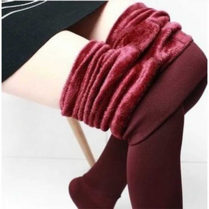 Pearl Fleece Leggings Thermal Lined Tights NonSlip Heel Grip All Season Pants Women 3D Seamless Winter Base Layer Slim LeggingsT251016
