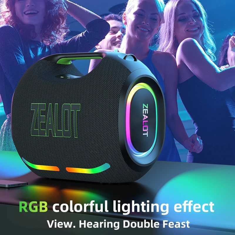 ZEALOT ZE21 250W Wireless Speaker Outdoor Portable 48000mAh Long Battery With RGB Color Lights Up To 18 Hours Of Play Time J2511161