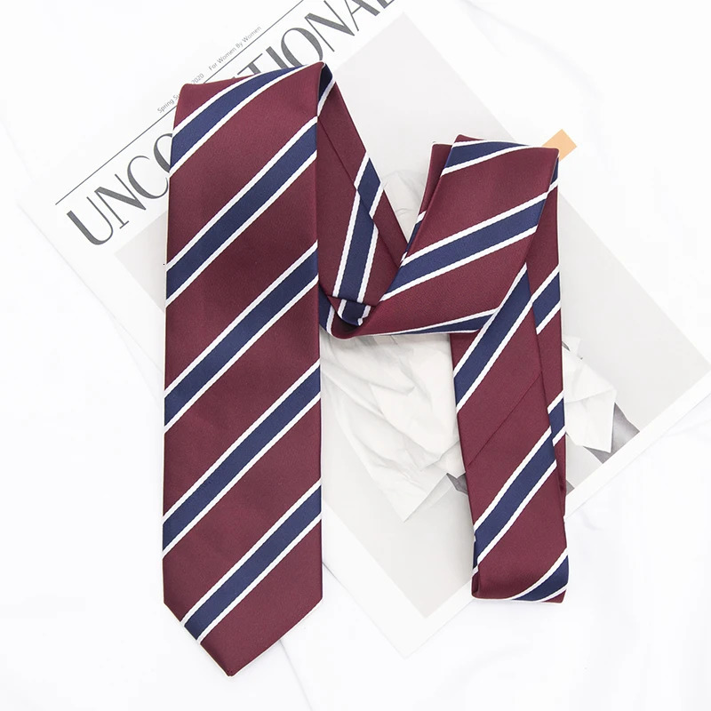 JK Tie Striped Neck Girls Japanese Style for Jk Uniform Cute Skinny Necktie Plaid School Men Accessories 251015