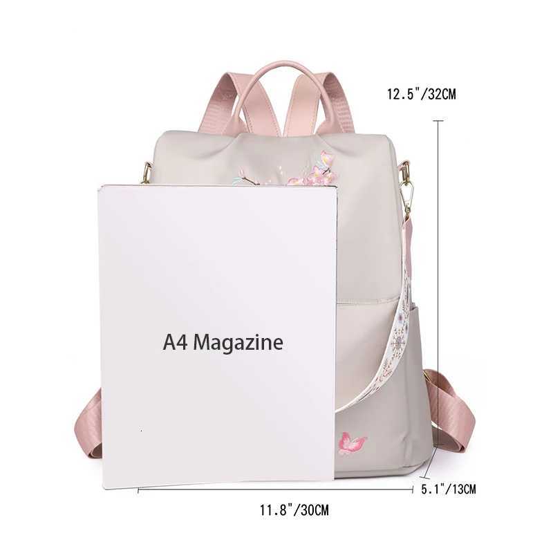 Ladies backpack large capacity adjustable shoulder straps zipper closure casual university style perfect for students andT251016