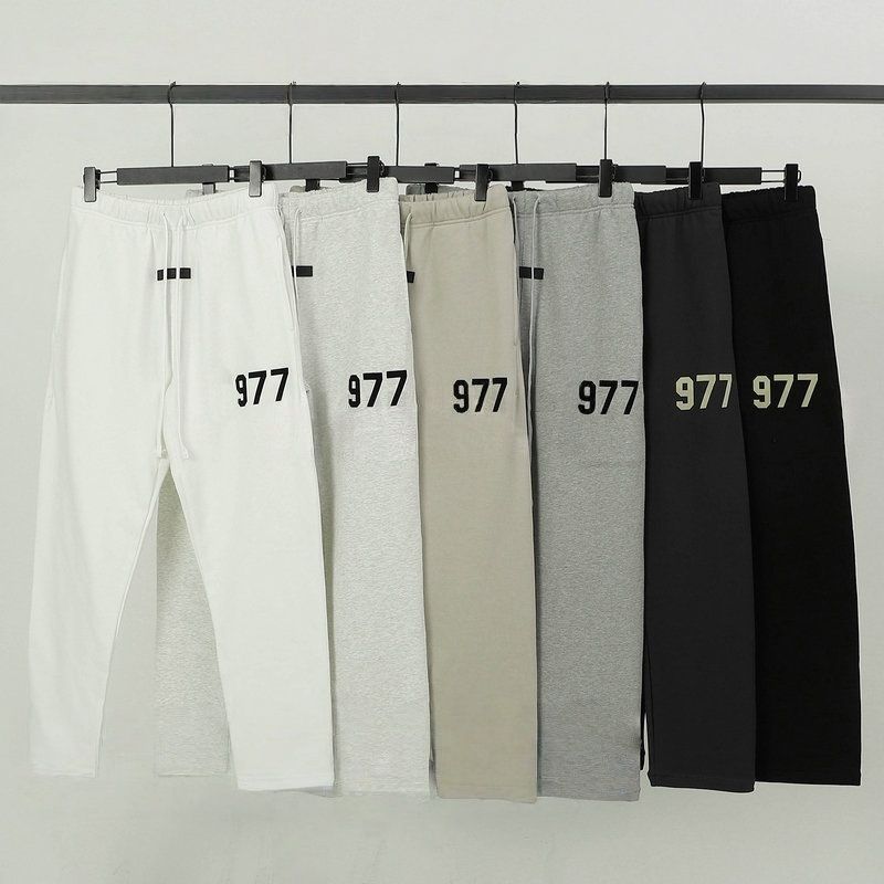 designer sweatpants mens women pants Pant trousers loose fitting jet black breathable elongated drawstrings elastic ankle hem side seam pockets sport sweatpant XL