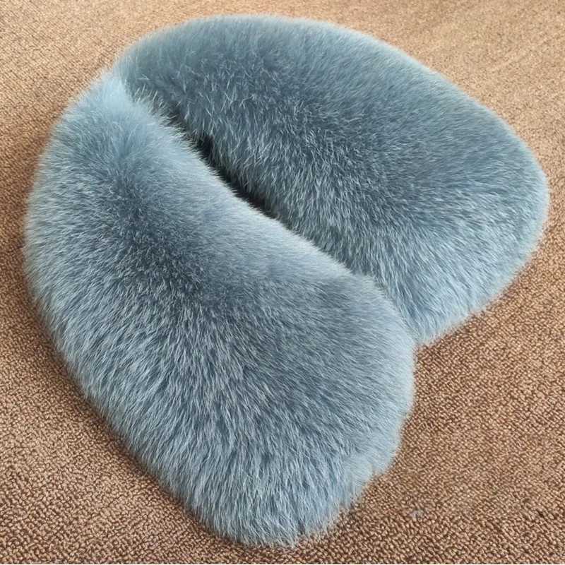 Real Fox Fur Scarf Women Keep Warm Natural Fur Scarf Women Large Fur Collar Coat Fur Collar Scarves Fox Fur Scarves For Ladies S251015