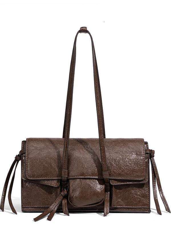 Fashion Square Solid Flap Pocket Shoulder High Quality Bags For Women Interior Compartment Zipper Pu Women's Handbags Suotong251016 Suotong251016