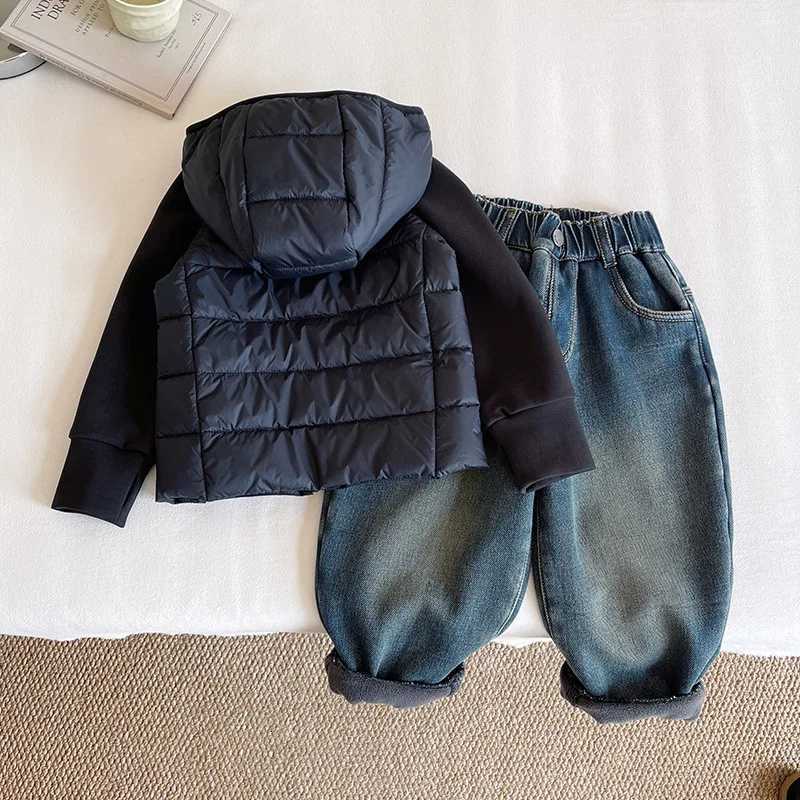 Kids Clothes Winter Coats New Koreanstyle Slim and Lightweight Down Hooded Jacket Top Winter Boys and Girls Warm OutwearT251016