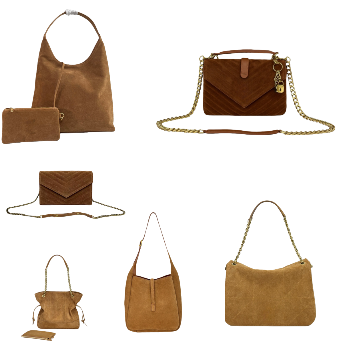 designer bag brown suede bag bucket bag chain bag suede tote luxury suede purse women hobo shoulder bag versatile handbag vintage underarm bag shopping bag